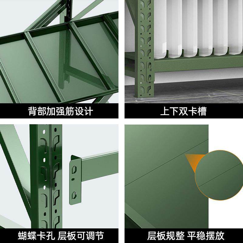 军绿色重型货架防暴器材盾牌架作业物资铁锹铁镐工具存放架