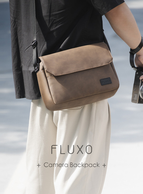 fluxo相机背包摄影内胆防潮斜挎单肩适用于微单单反富士索尼尼康