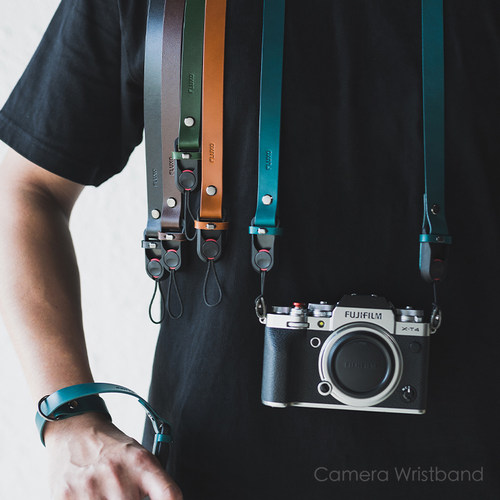 FLUXO快拆肩带蜡感头层皮DIY印字