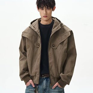 Fearless 潮牌港风原宿风宽松 Land男高街外套夹克潮流韩版