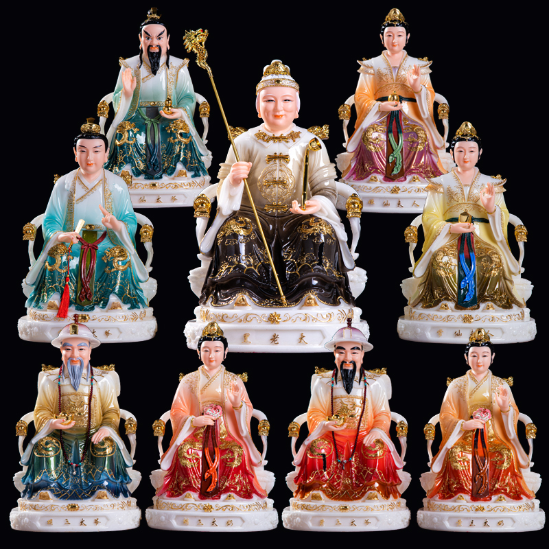 汉白玉四大家族佛像12寸16寸胡三太爷太奶黄三太爷太奶汉白玉佛像