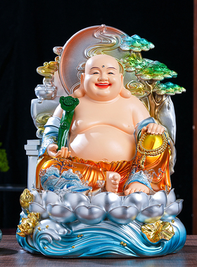 树脂玻璃钢大肚弥勒佛招财摆件