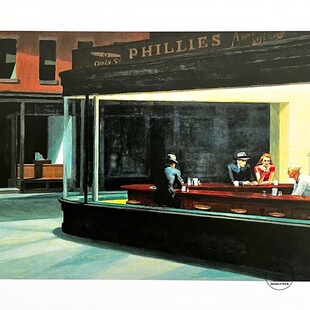 「SHUNA」万物静默如谜 爱德华霍珀美国孤独风景画原版明信片