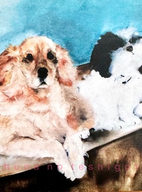 「SHUNA」文艺腔的小猫小狗 瑞士Dede Moser名画原版明信片