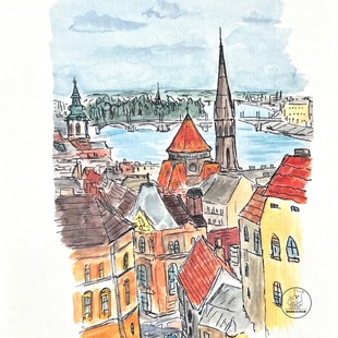 「SHUNA」名医生的速写本 日本原版森武生旅行日记风景明信片