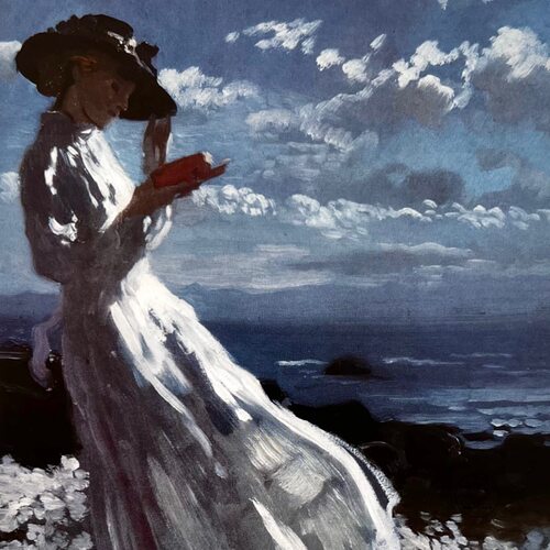 「SHUNA」海边的Grace 后印象派画家Orpen德国原版名画明信片