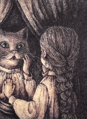 「SHUNA」太阳在东月亮在西 日本原版SATOH治愈系插画明信片