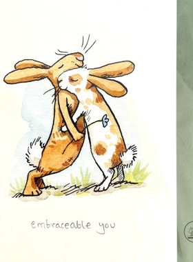 「SHUNA」 英国原版TBM贺卡7治愈系插画圣诞新年节日结婚生日