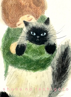 「SHUNA」如果世界是4条腿的 4legs日本原版小猫咪插画明信片