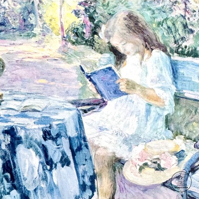 「SHUNA」以自己舒服的方式独自坐着 法国后印象派原版名画明信片