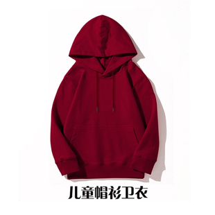 ulzzang欧美风连帽卫衣男女ins潮酒红色cec超火宽松外套春秋帽衫