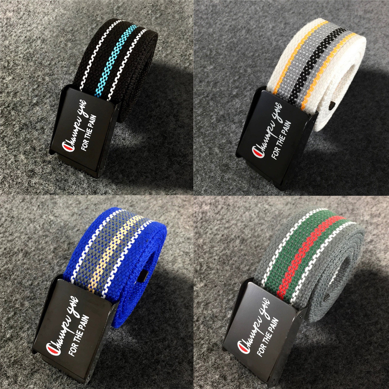 潮流皮带男学生青年韩版百搭简约潮人帆布腰带青少年潮牌编织裤带