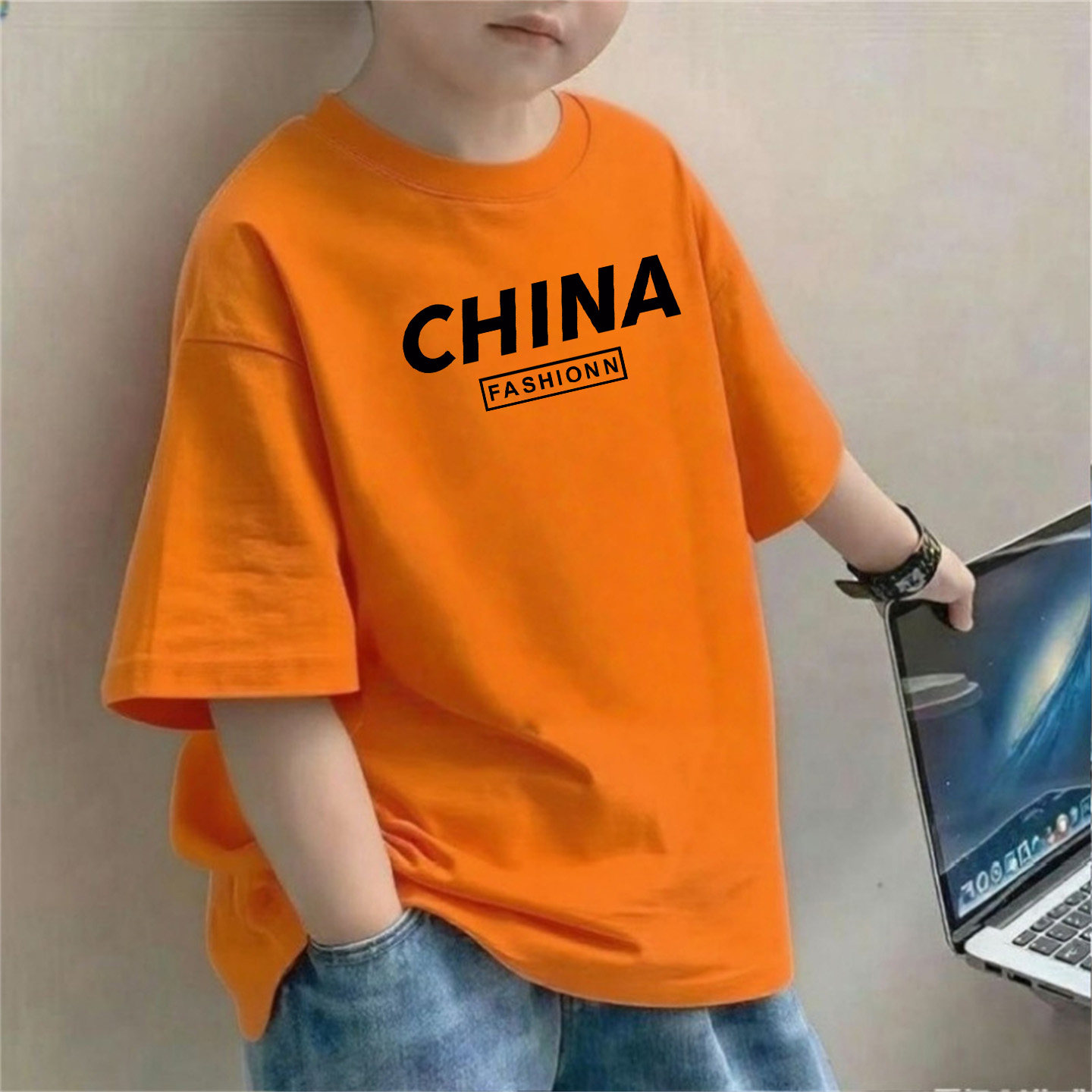 男童夏装国潮t恤中国风儿童短袖2026新款夏季女童装纯棉上衣ins潮