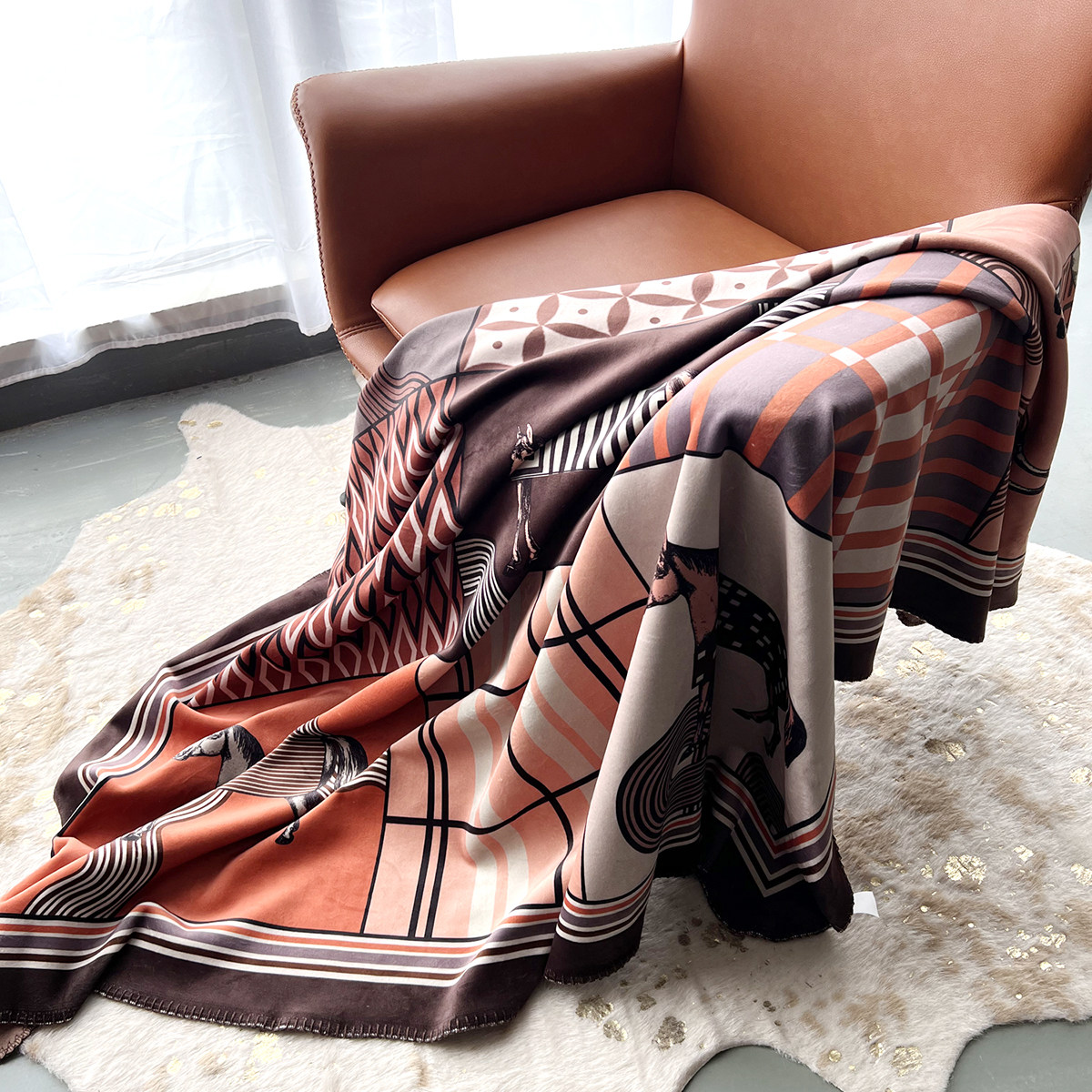 小毛毯奢华加厚冬季办公室午睡空调毯披肩披风懒人盖毯装饰毯方毯