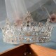 新款 扮头饰合金发箍配饰 高级风皇冠欧美新娘演出大皇冠婚庆装