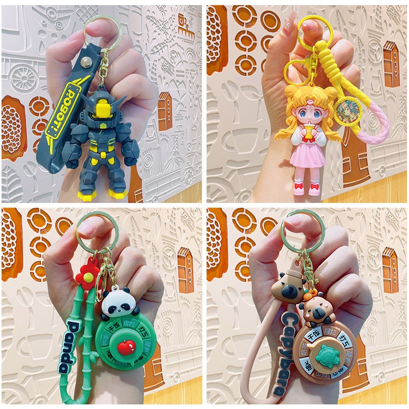 卡通创意汽车钥匙扣书包挂件小饰品精致情侣小礼品网红钥匙链