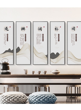 清通调养补中医馆养生馆装饰画诊所经络调理推拿按摩店美容院挂画