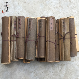 古董老字画收藏家用装饰仿古画清明上河图人物山水挂画长卷画古画