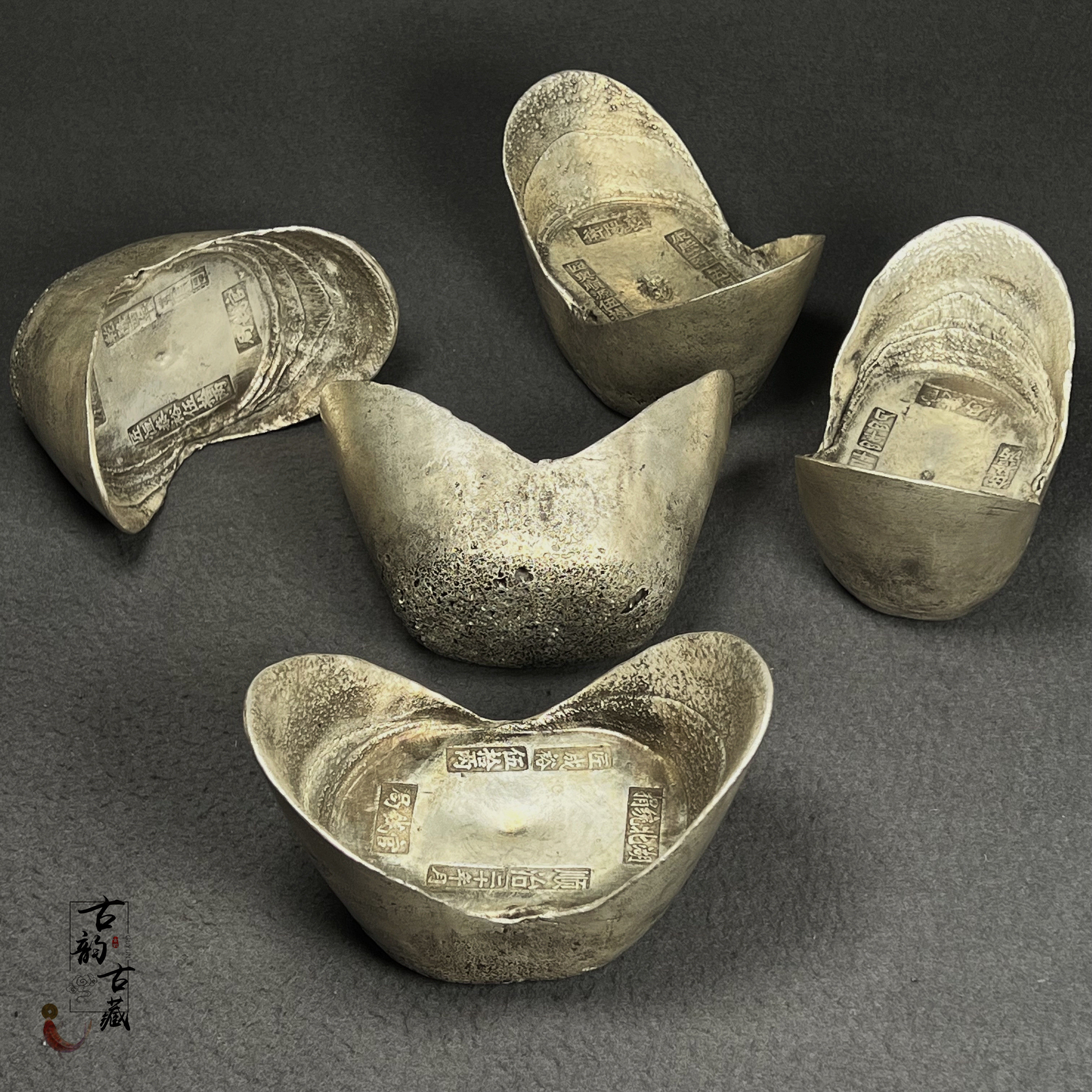 大号五十两银元宝仿真银锭摆件