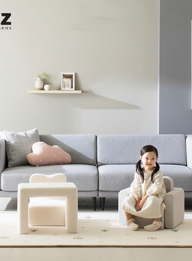 韩国IIZZ婴幼儿童宝宝沙发组合桌椅两用POPO沙发桌子看书吃饭玩耍