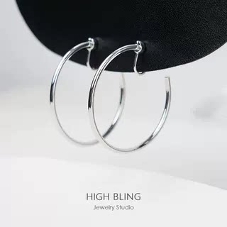 极简大耳圈蚊香盘耳夹可转动