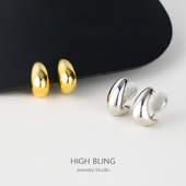 法式 轻奢celi赛家弯月耳饰无耳洞女蚊香盘耳夹2025设计感复古耳环