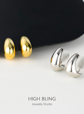 法式轻奢celi赛家弯月耳饰无耳洞女蚊香盘耳夹2025设计感复古耳环