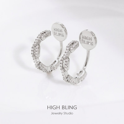 HIGHBLING轻奢hoop耳圈百搭高级