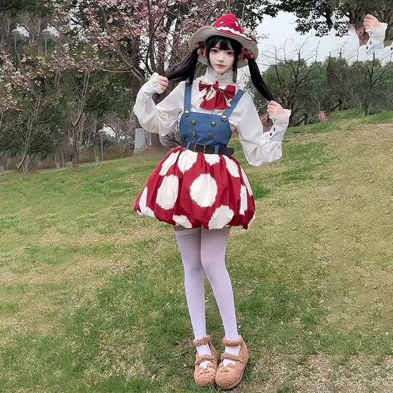 绿野仙踪儿童cos洛丽塔裙