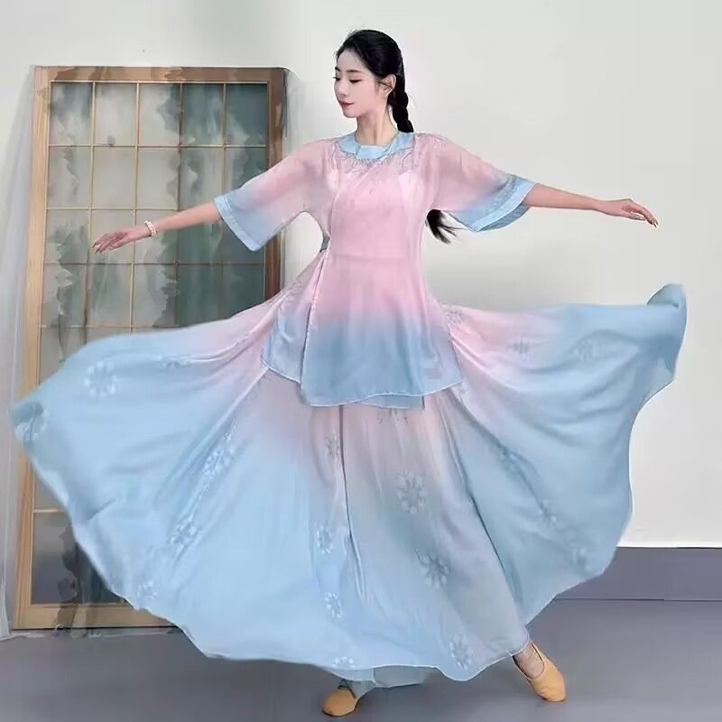 花朵如梦令国风舞蹈服唐