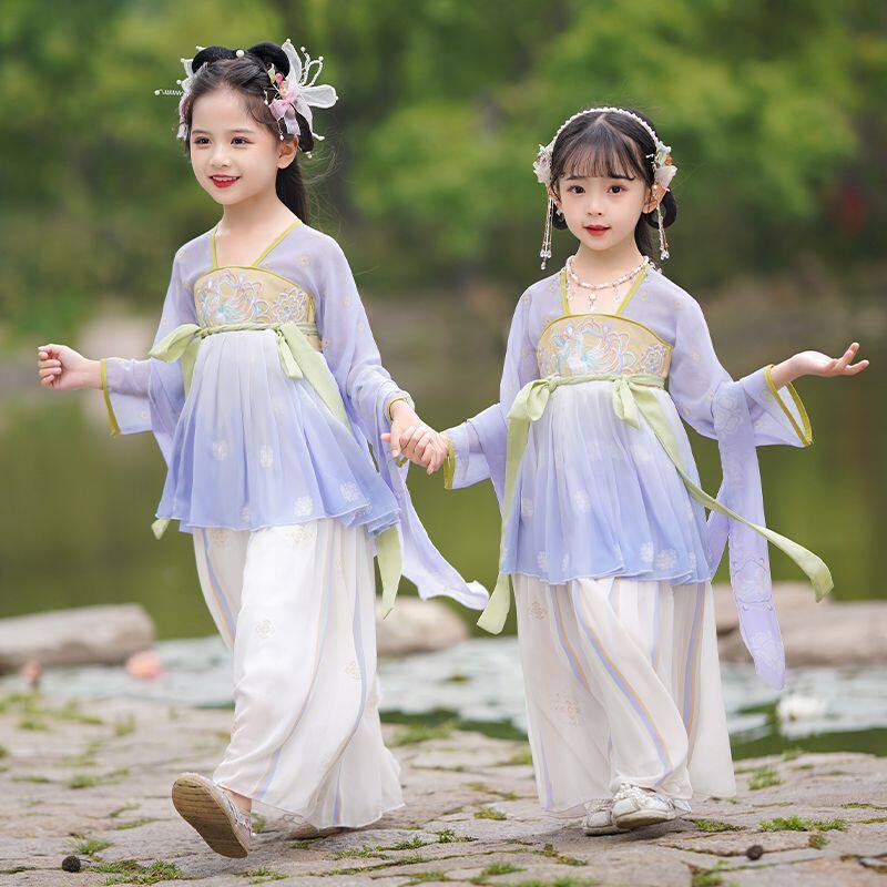 汉服女童春秋新款中国风