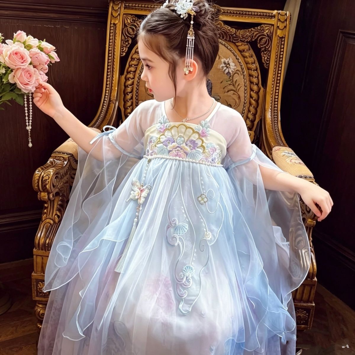 儿童汉服夏季新款女童古