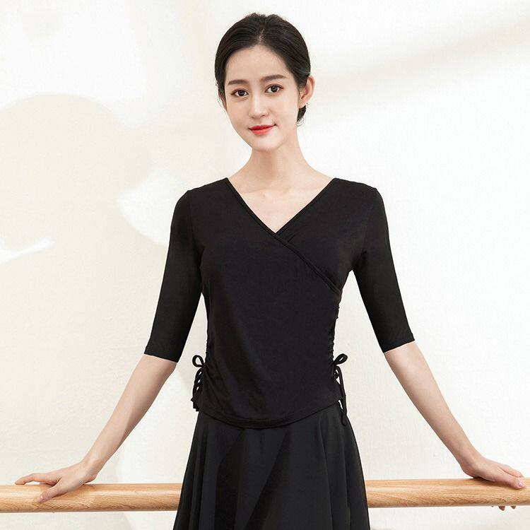 舞蹈练功服上衣女形体训