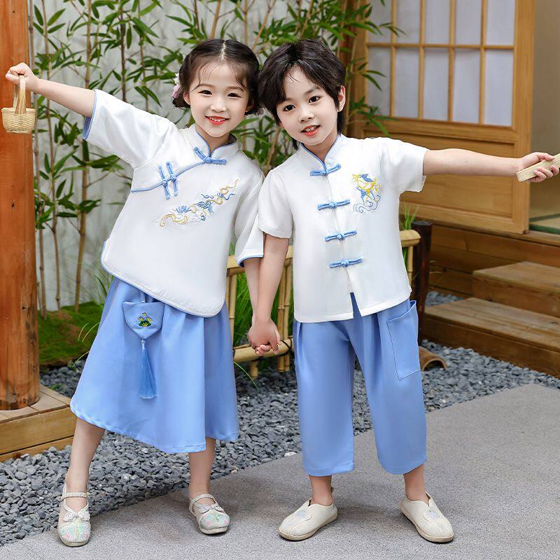新中式男童汉服女童民国