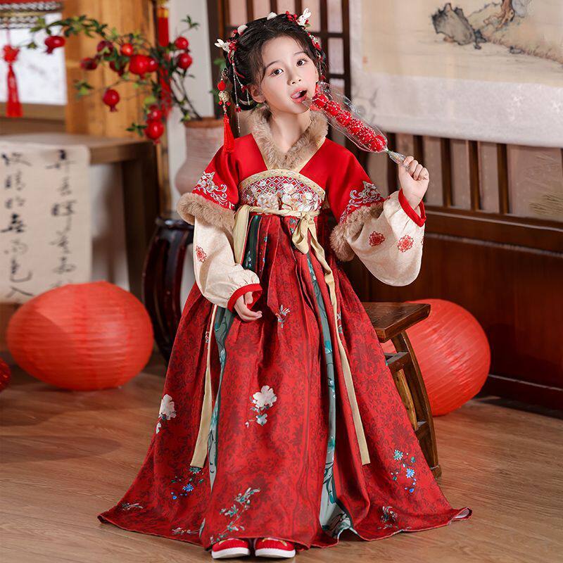 汉服女童冬款儿童古风古