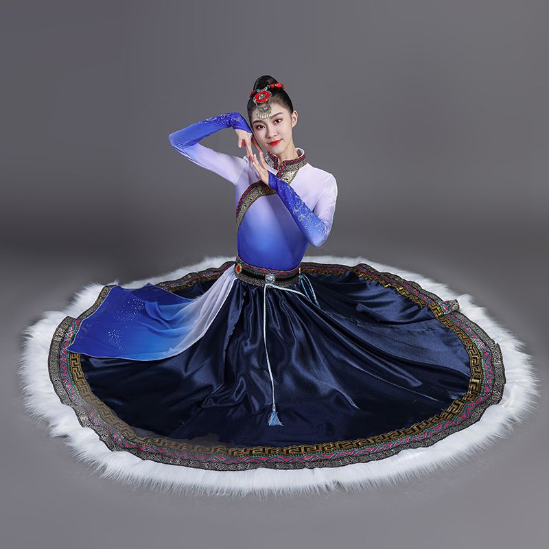 新款藏族舞蹈服艺考练习