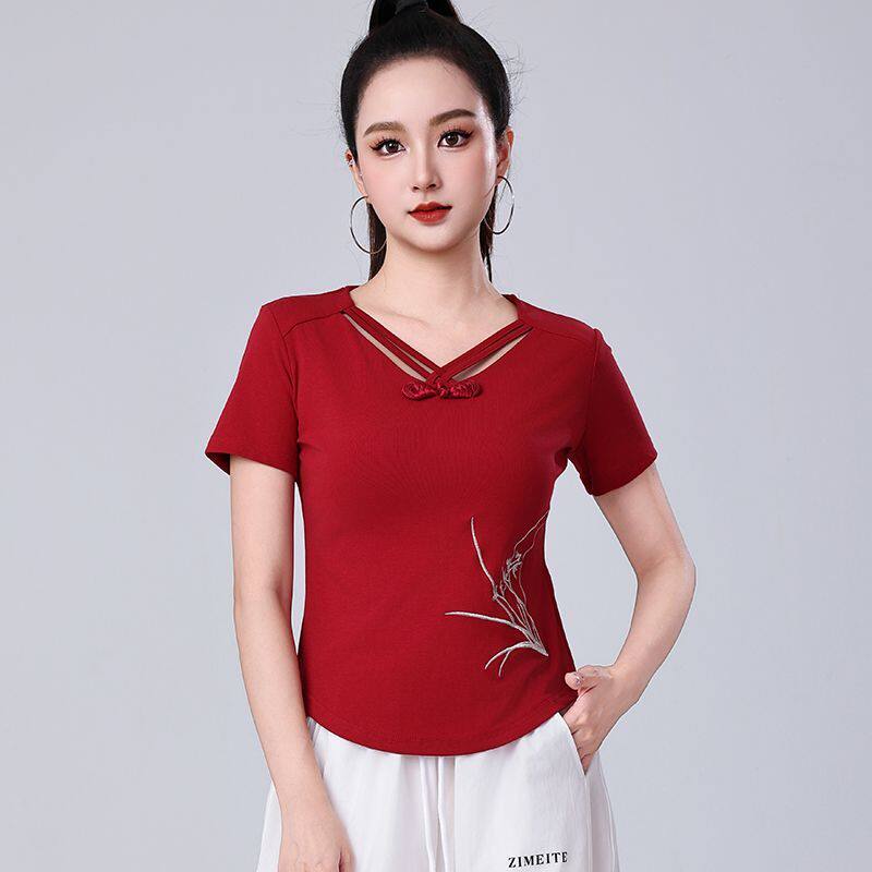 2026新款广场舞服装上衣t