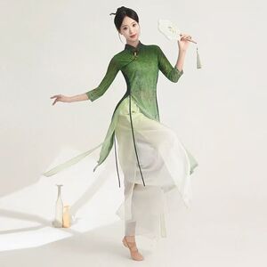 成人古典舞服中国风旗袍