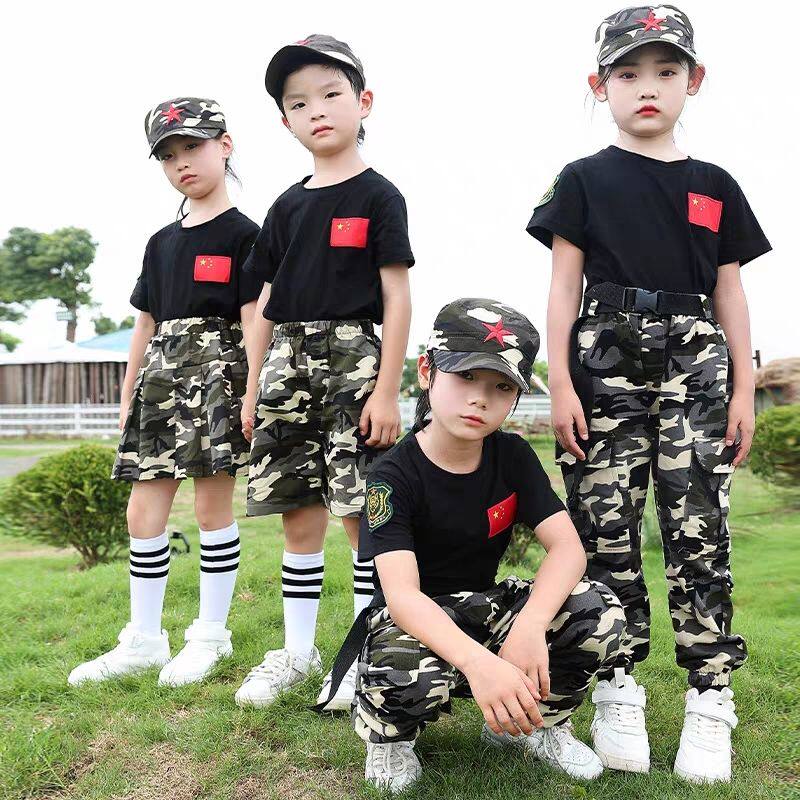 儿童军训迷彩服夏季套装