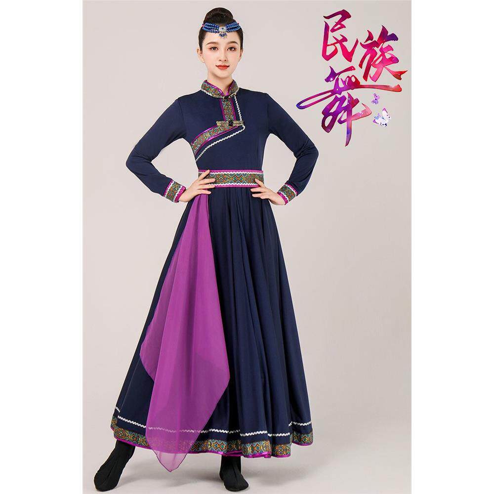 新款蒙古族舞蹈服装成人