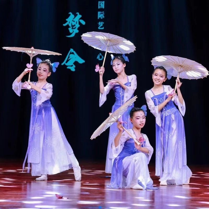 如梦令舞蹈表演服儿童古