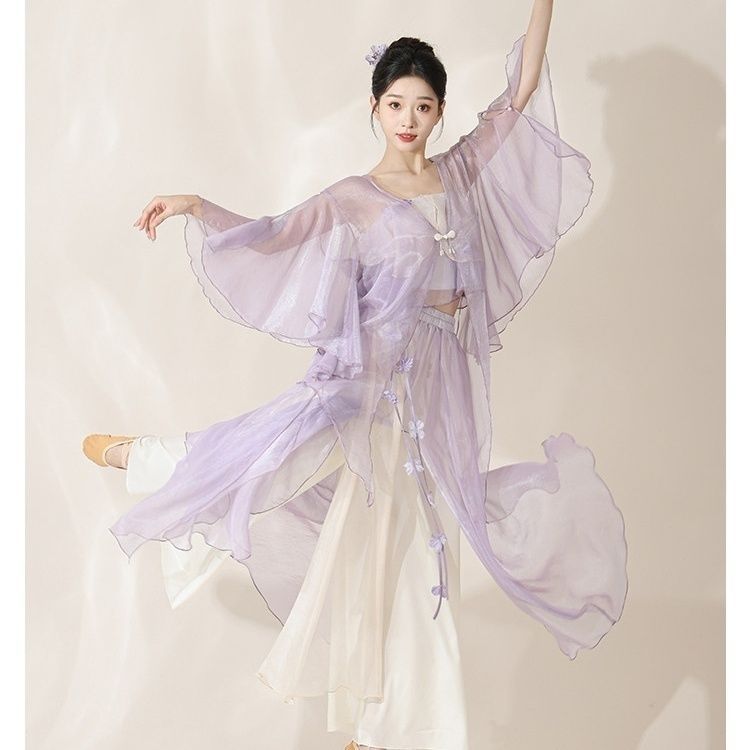 古典舞蹈服新中式仙气花