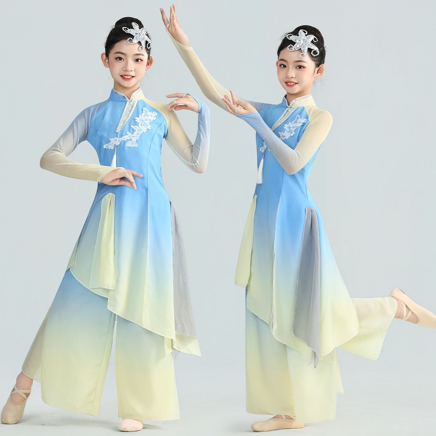 古典舞演出服女童飘逸国