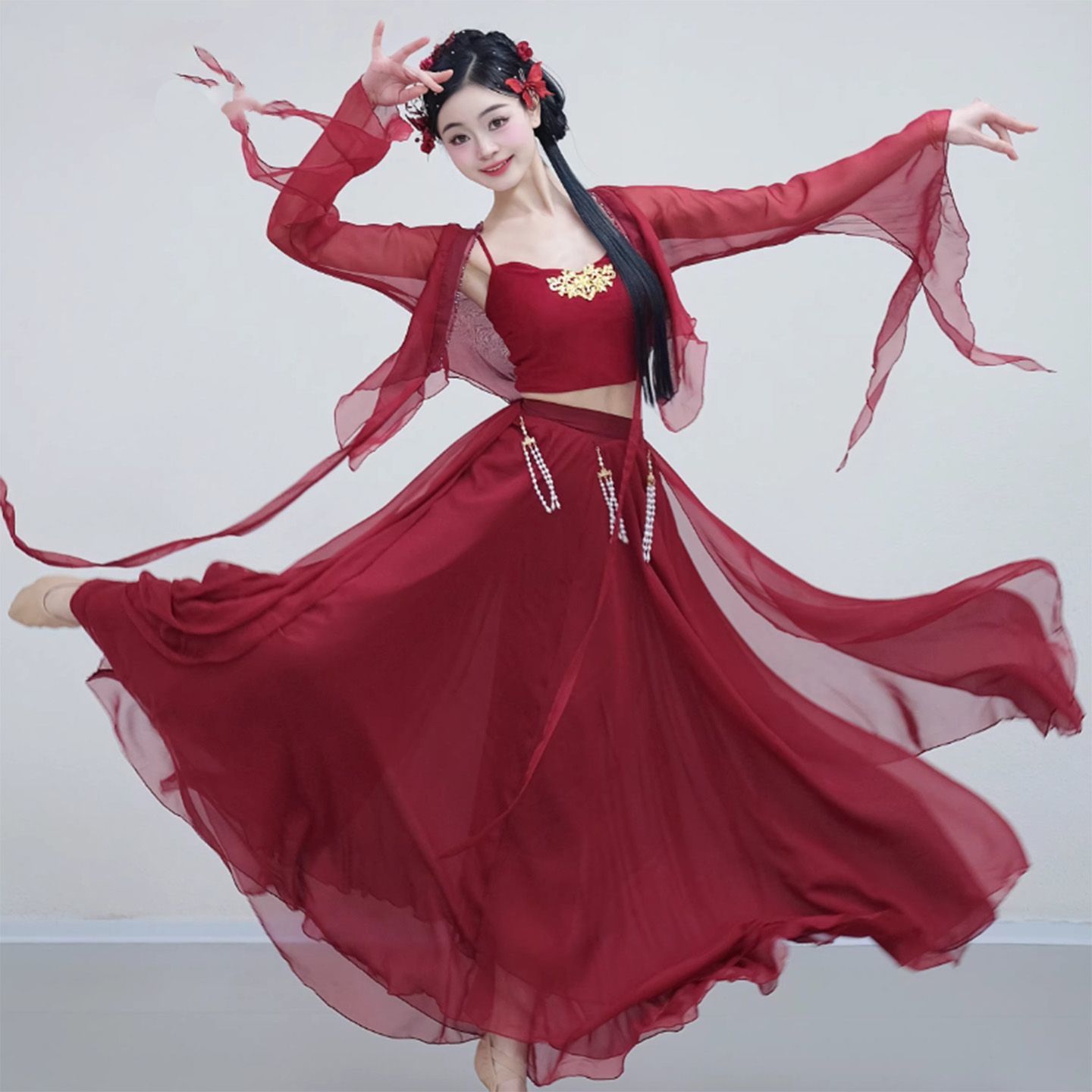 古典舞蹈服装古风大摆裙