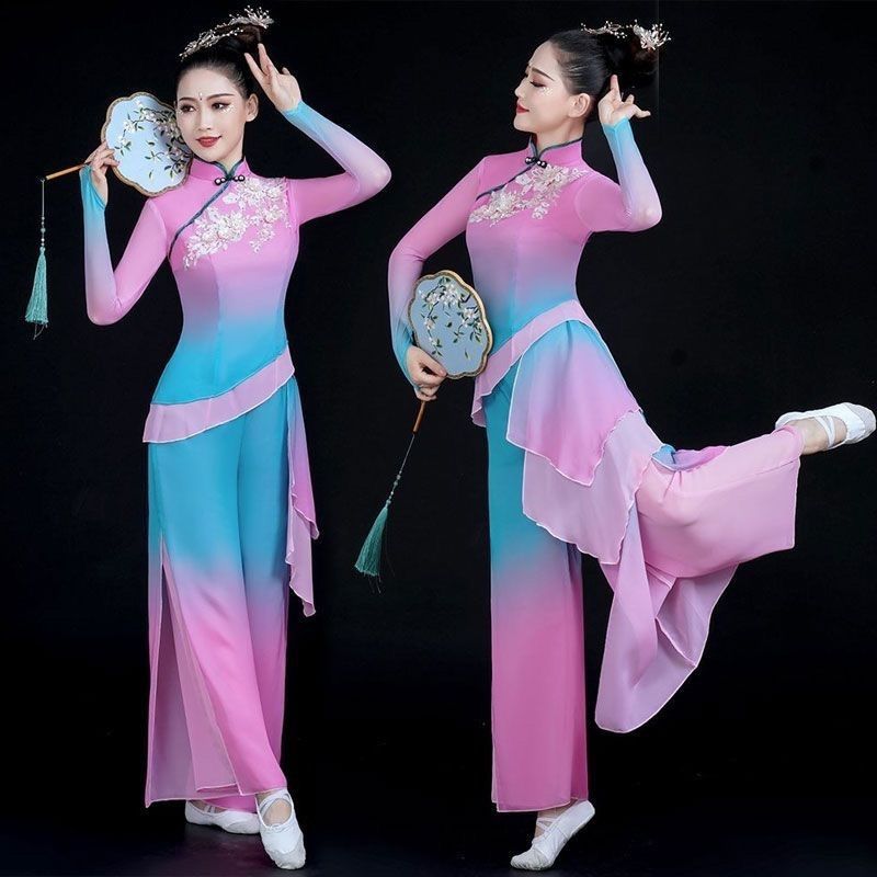 古典舞演出服女飘逸中国