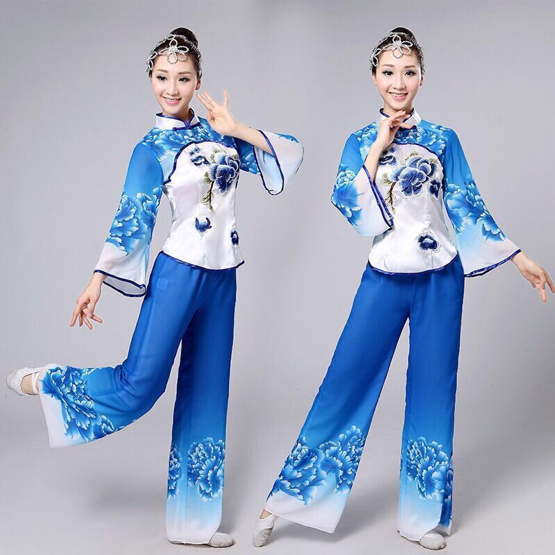 成人秧歌服古典舞演出服