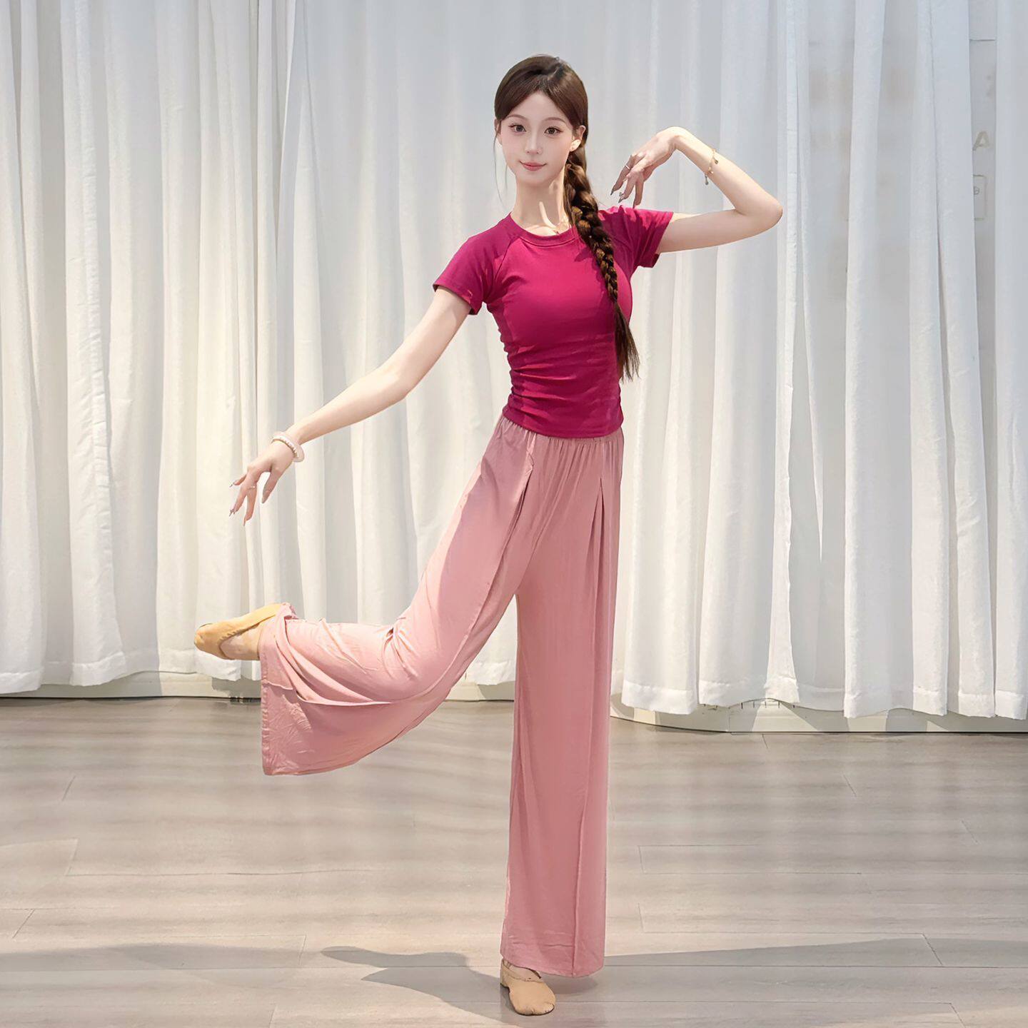 现代舞蹈练功服女夏季新