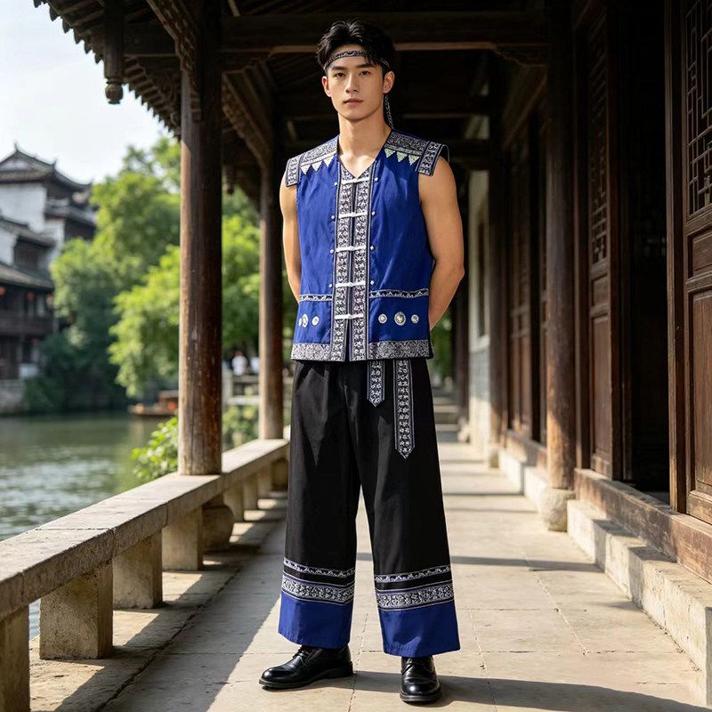 男成人新款少数民族服装