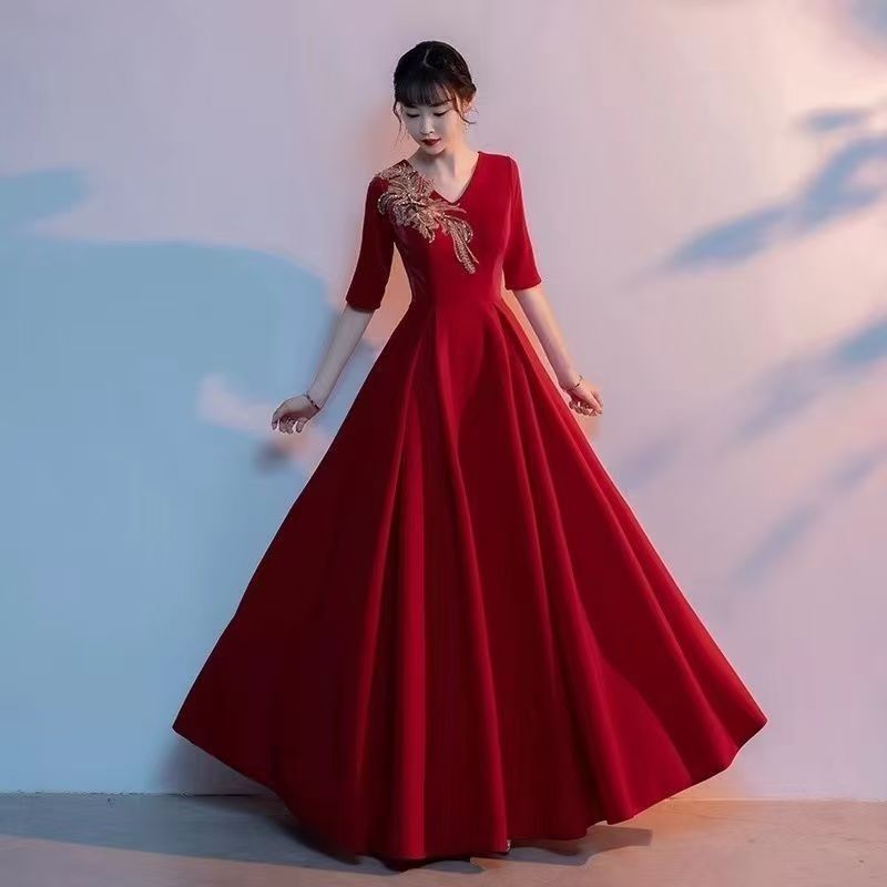 新款演出服大合唱晚礼服