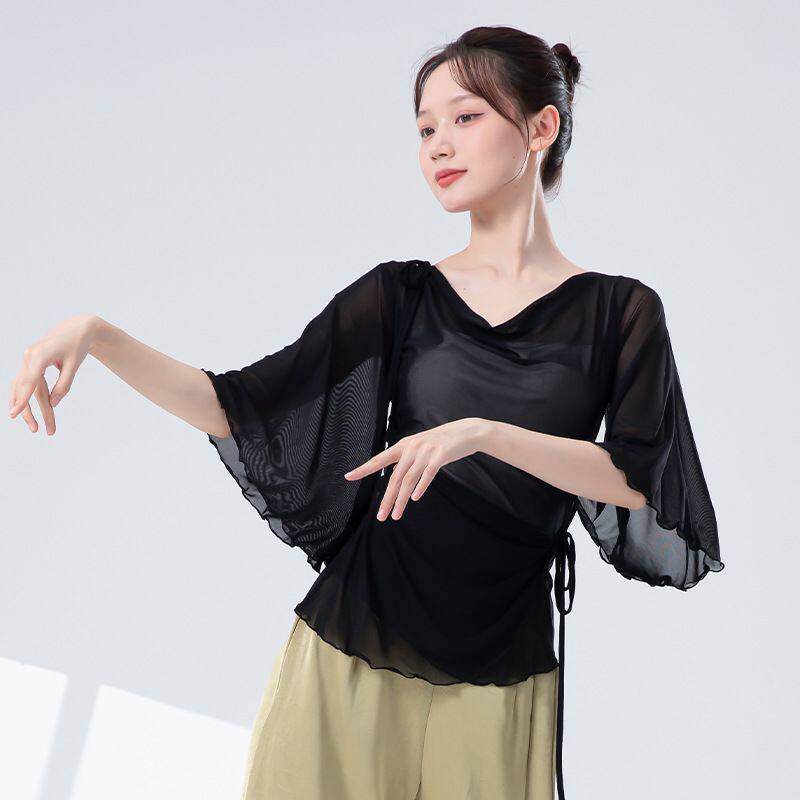 古典舞纱衣女短袖蝴蝶成